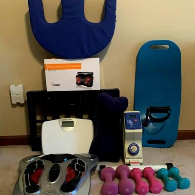 Home Health & Fitness Equipment Collection – Massage Pillow, Weights & More