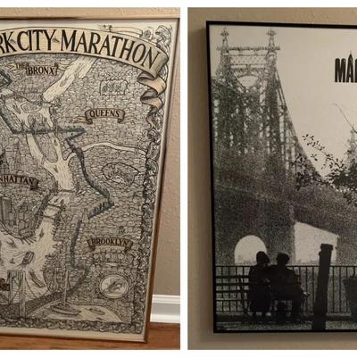 New York City Wall Art Collection – Manhattan & Marathon Posters