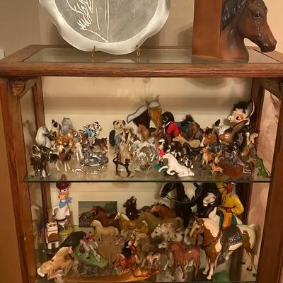 Horse Figurine Collection with Musical Carousel Horse & Decorative Accents
