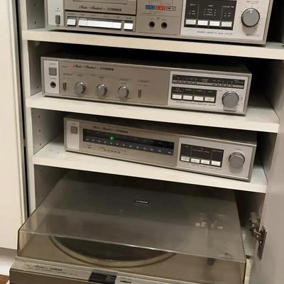 Fisher Audio System with Turntable, Receiver, Amplifier & Cassette Player