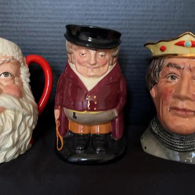 Royal Doulton Character Mugs Featuring Santa Claus, The Huntsman & Henry V