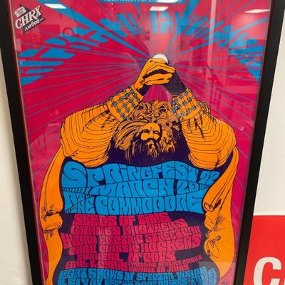 CUSTOM FRAMED SPRINGFEST 92 POSTER