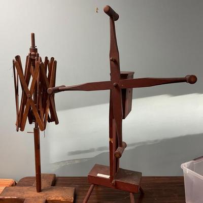 ANTIQUE YARN WINDER AND SWIFT