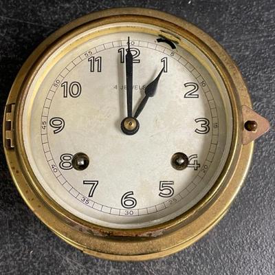 GERMANY - BRASS SHIPSTRIKE CLOCK