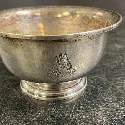 ENGRAVED STERLING SILVER BOWL