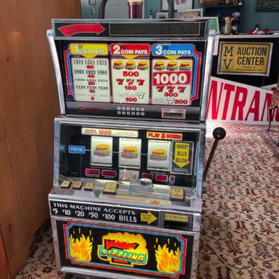 IGT 25 CENT SLOT TRUMP TAJ MAHAL - SIZZLIN 7'S