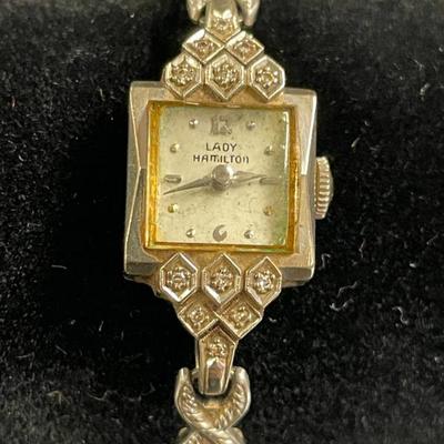 LADY HAMILTON 14KT GOLD WATCH BIGGS