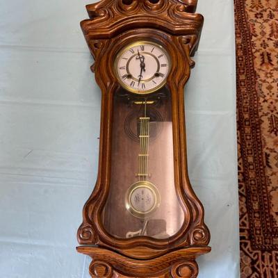 CARVED CASE WALL CLOCK