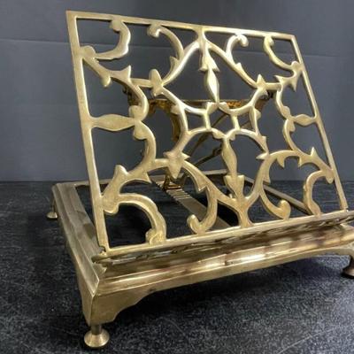 BRASS BOOK HOLDER