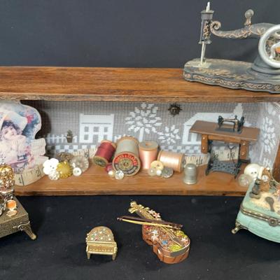 Trinket Boxes And Sewing Decor