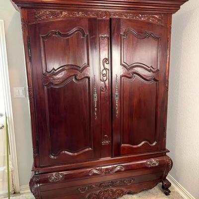 Beautiful Carved Armoire