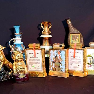 Collectible Decanters: John Wayne/Norman Rockwell