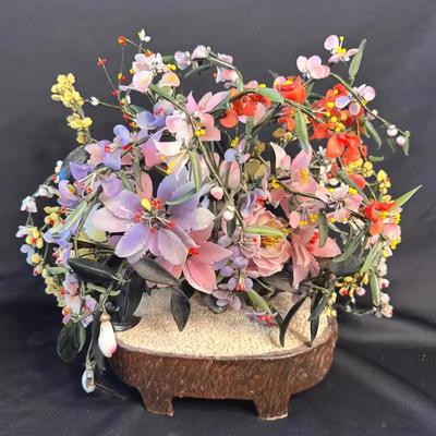 Jade Stone Glass Bonsai 