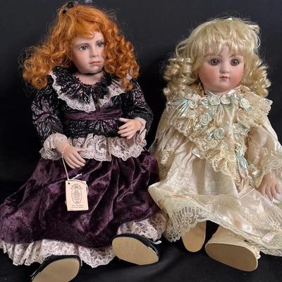 A Jo-Don Collectible Porcelain Dolls 