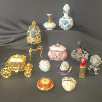Perfume Bottles And Pill Boxes