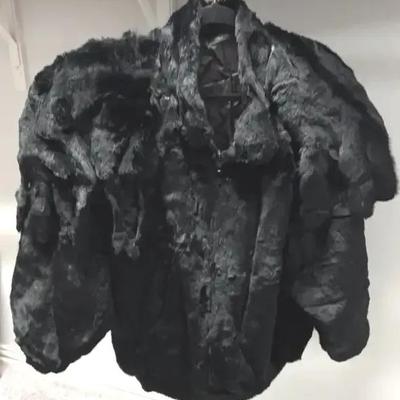 Fur Style Jacket in Black