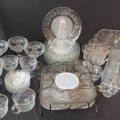 Holiday Poinsettia Glass Collection