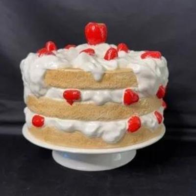 Ceramic Cake Stand And Dome