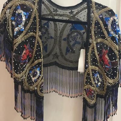 Beaded Fringe Shrug