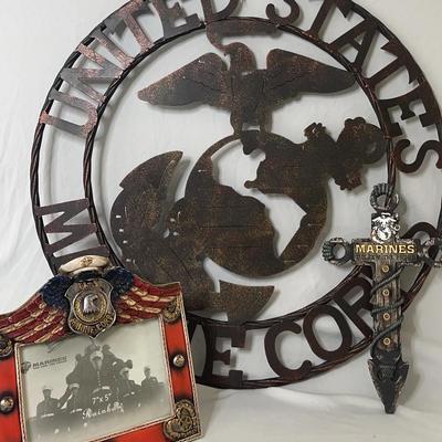 Marine Corp Metal Decor (3)