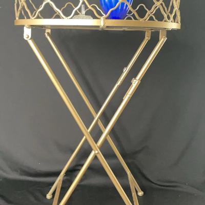 Small Gold Glass Table