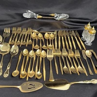 Golden Bouquet Flatware