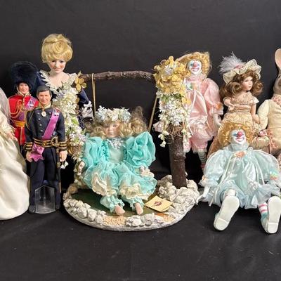 Assorted Collectible Dolls 