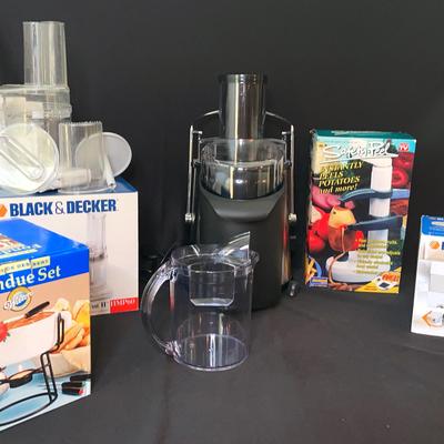Kitchen Appliances: Fondue Set, Juicer, Black/Decker and More