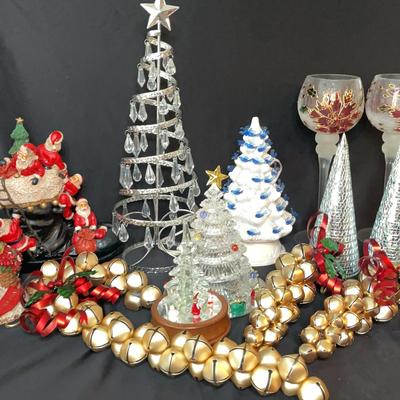 Christmas Decorations-Blue Bird Christmas Lighted Tree