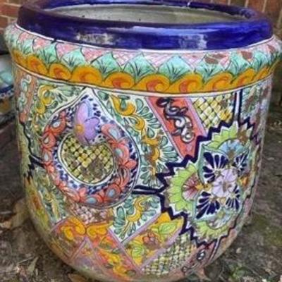 Large Mexican Talavera Planter