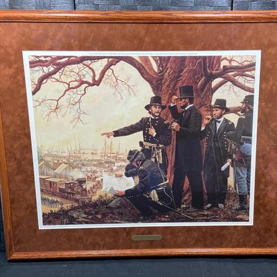 Signed Framed Print Of “Supporting Victory” By Don Stivers 