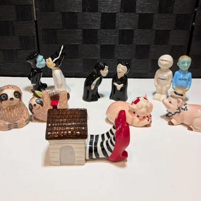 Salt + Pepper Shakers - Frankenstein, Sloths, Wizard Of Oz, Pigs + More