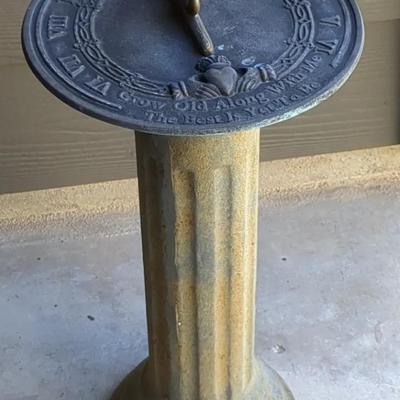 Sun Dial on Pedestal (Very Heavy)
