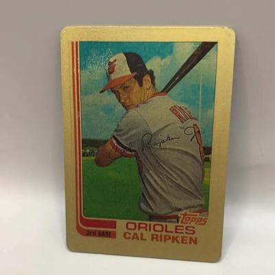 1982 Cal Ripken Metal Baseball Card