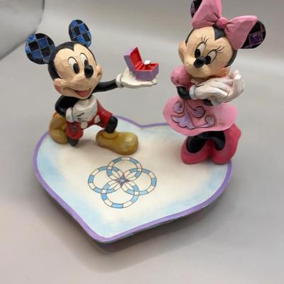 Enesco Jim Shore Mickey Minnie Ring Dish 