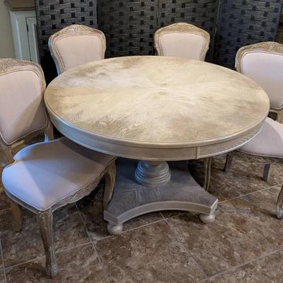 Furniture Of America California Inc. Round Dining Table W/ 4 Chairs