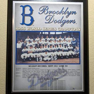 Brooklyn Dodgers 1955 World Series Champions (15"x13")