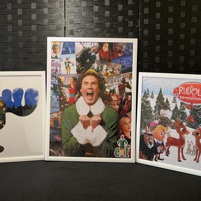 Framed In Glass Puzzles From Christmas Movies :