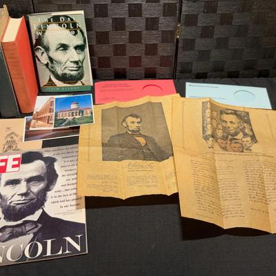 Abraham Lincoln Books, Postcards and Collectibles 