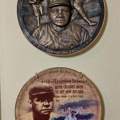 Babe Ruth Collector Plates 