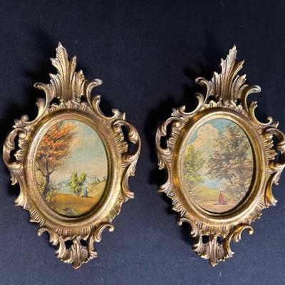 Tiny Paintings + Rococo-Style Frames