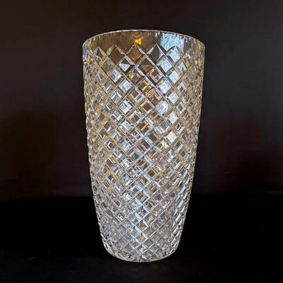 Large Cut Crystal Vase