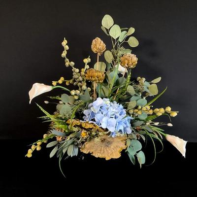 Faux Floral With Hydrangea