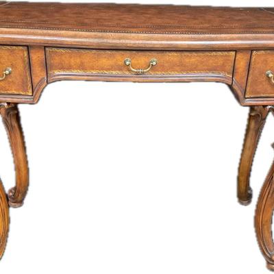 Faux Leather Top Writing Desk