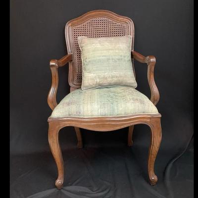 Henredon French Louis Provincial Style Cane Back Arm Chair
