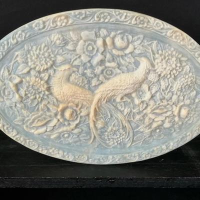 Vintage Incolay Soapstone Jewelry Box 