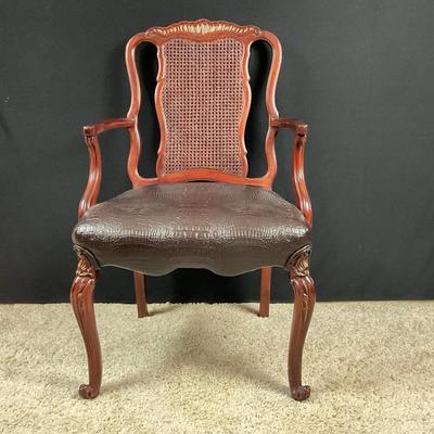 French Style Cane Back Arm Chair 2