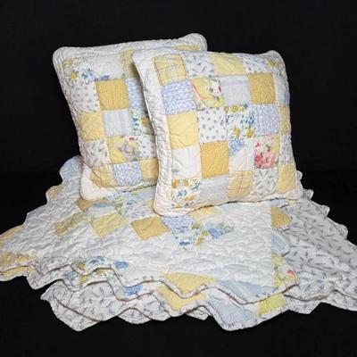 Victorian Heart Quilted Pillow Covers