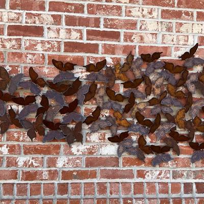 Butterfly Metal Patinated Wall Hanging 