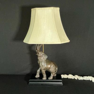 Resin Elephant Lamp